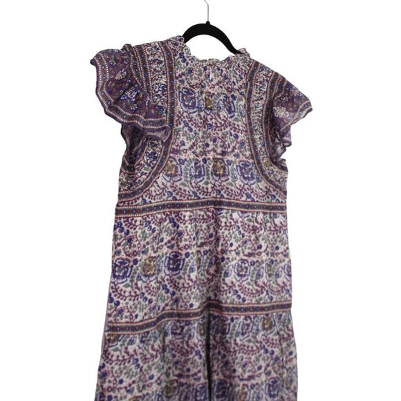 Sea New York Purple Floral Midi Dress Size Xtra Small - Picture 10 of 11